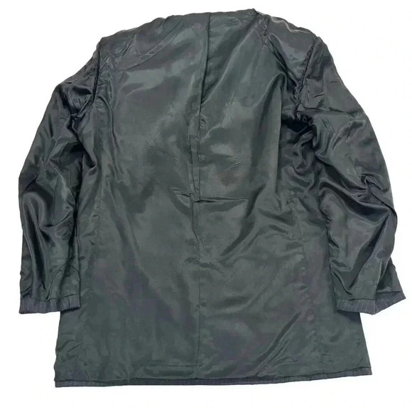 Brooks Brothers 346 Mens Dark Gray Pinstripe Wool Suit Jacket Sport Coat 46R - Picture 14 of 16